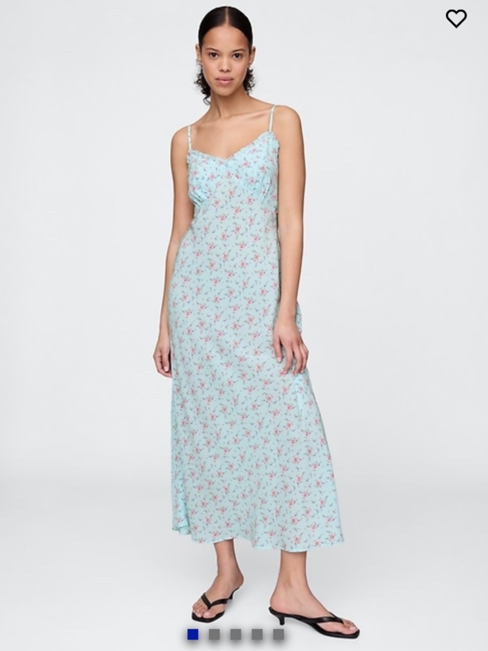 Gap Ruffle-Trim Maxi Slip Dress